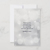 Retro Red Car met kerstboom Dank u Bedankkaart (Achterkant)