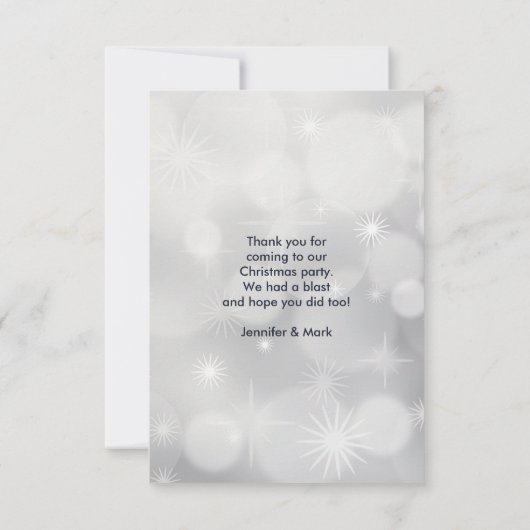 Retro Red Car met kerstboom Dank u Bedankkaart (Achterkant)