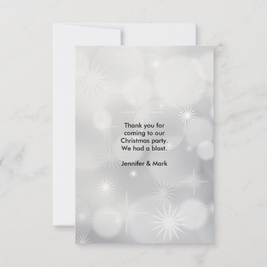 Retro Red Car met kerstboom Dank u Bedankkaart (Achterkant)