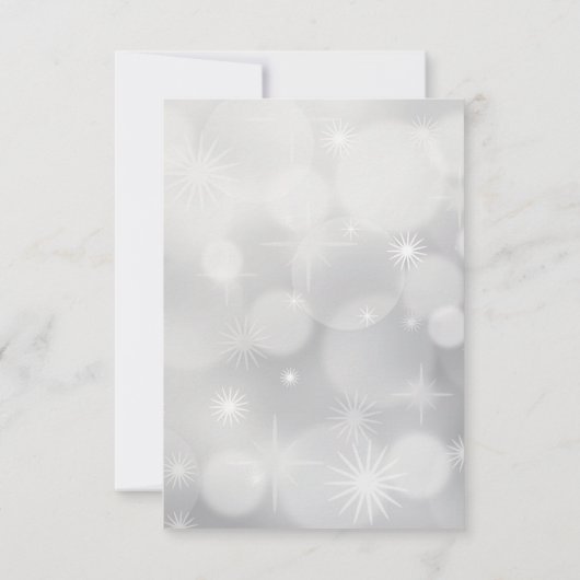 Retro Red Car met kerstboom Save The Date (Achterkant)