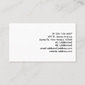 Retro Red Car met kerstboom Visitekaartje (Achterkant)