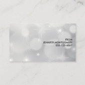 Retro Red Car met kerstboom Visitekaartje (Achterkant)