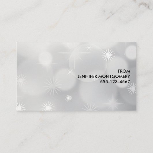 Retro Red Car met kerstboom Visitekaartje (Achterkant)