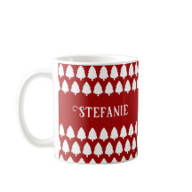 Retro Red Christmas Modern Minimal Unique Custom