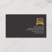 Retro Red Column Transport Visitekaartje (Achterkant)