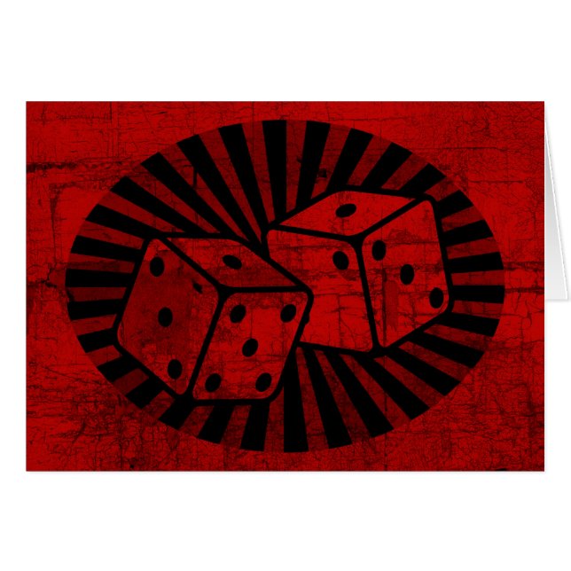 Retro Red Dice (Voorkant Horizontaal)