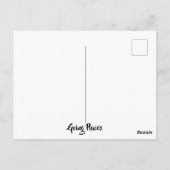 Retro Red en Blauwgroen Camper Briefkaart (Achterkant)