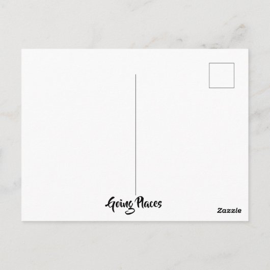 Retro Red en Blauwgroen Camper Briefkaart (Achterkant)