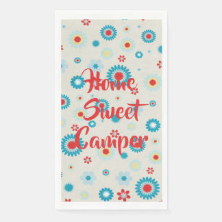 Retro Red en Blauwgroen Camper Servet