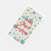 Retro Red en Blauwgroen Camper Servet (Hoek)