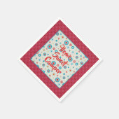 Retro Red en Blauwgroen Camper Servet (Hoek)