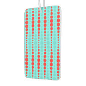Retro Red en Turquoise Stippen Air Freshener Luchtverfrisser (Links)