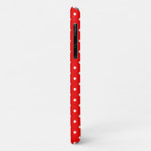 Retro Red en White Polka Dots Case-Mate iPhone Case (Achterkant/links)