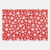 Retro Red en White Traditionele Kerstmis Inpakpapier Vel (Voorkant 2)