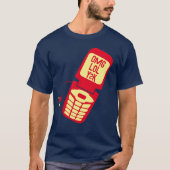 Retro Red Flip Phone T-Shirt (Voorkant)