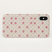 Retro Red Flower Gold Star  achtergrond Case-Mate iPhone Case (Achterkant (horizontaal))