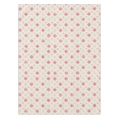 Retro Red Flower Gold Star achtergrond Tafelkleed (Voorkant)