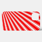 Retro Red Funky Sun Rays Achtergrond Case-Mate iPhone Case (Achterkant (horizontaal))