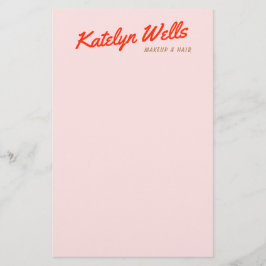 Retro Red Handgeschreven Script Typografie Roze Flyer