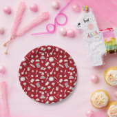 Retro Red Kitchen Papieren Bordje (Feest)