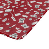 Retro Red Kitchen Snijplank (Hoek)