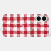 Retro Red Picnic Check Farmhouse Design Case-Mate iPhone Case (Achterkant (horizontaal))