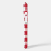 Retro Red Picnic Check Farmhouse Design Case-Mate iPhone Case (Achterkant / Links)