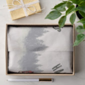 Retro Red Plaid Kersttruck Aangepaste Familienaam Tissuepapier (Geschenk)