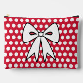 Retro Red Polka Dot Cosmetics Bag Gift Etui (Voorkant)