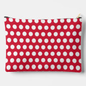 Retro Red Polka Dot Cosmetics Bag Gift Etui (Achterkant)