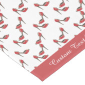 Retro Red Polka Dot High Hiel Patroon Korte Tafelloper (Hoek)