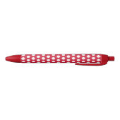 Retro Red Polka Dot School Kantoor schrijven Pen G (Bodem)