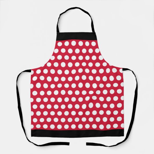 Retro Red Polka Dot Schort (Voorkant)