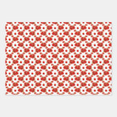 Retro Red Pomegranate Fruit Pattern Thema Inpakpapier Vel (Voorkant 2)