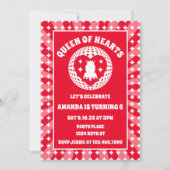 Retro Red Queen of Hearts Birthday Kaart (Voorkant)