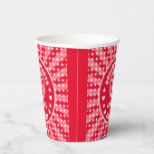 Retro Red Queen of Hearts Birthday Papieren Bekers (Rechts)