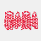 Retro Red Queen of Hearts verjaardagsfeestje Bedankdoosjes (Uitgevouwen)