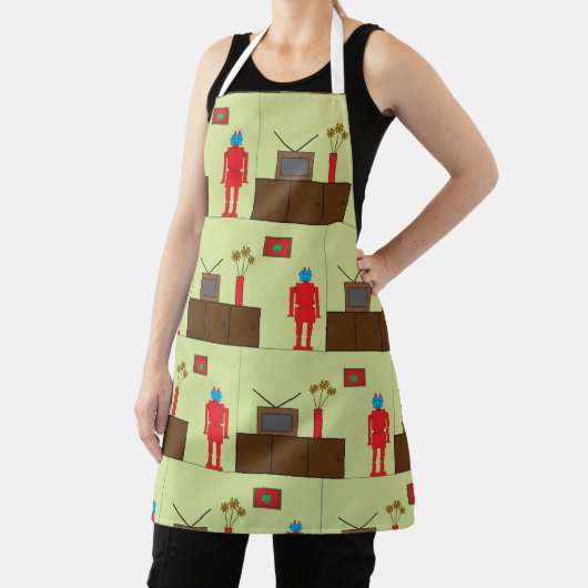 Retro Red Robot Schort (Insitu)