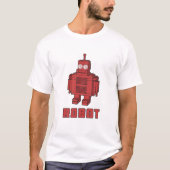 Retro Red Robot T-shirt (Voorkant)