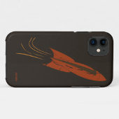 Retro Red Rocket iPhone 5 Hoesje door aviate. (Achterkant (horizontaal))