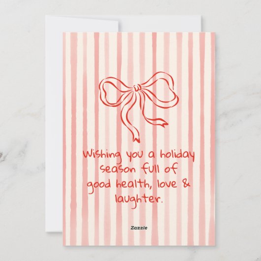 Retro Red Santa Champagne Kerstmisfoto Feestdagenkaart (Achterkant)