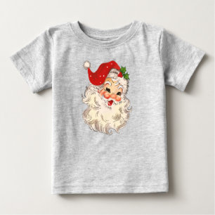 Retro Red Santa Unisex Baby T-Shirt