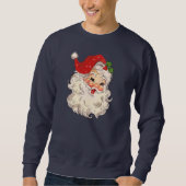  Retro Red Santa Unisex Sweatshirt (Voorkant)