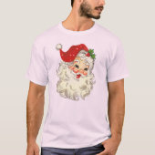  Retro Red Santa Unisex T-Shirt (Voorkant)