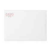 Retro Red Script Christmas Cheer retouradres (Voorkant)