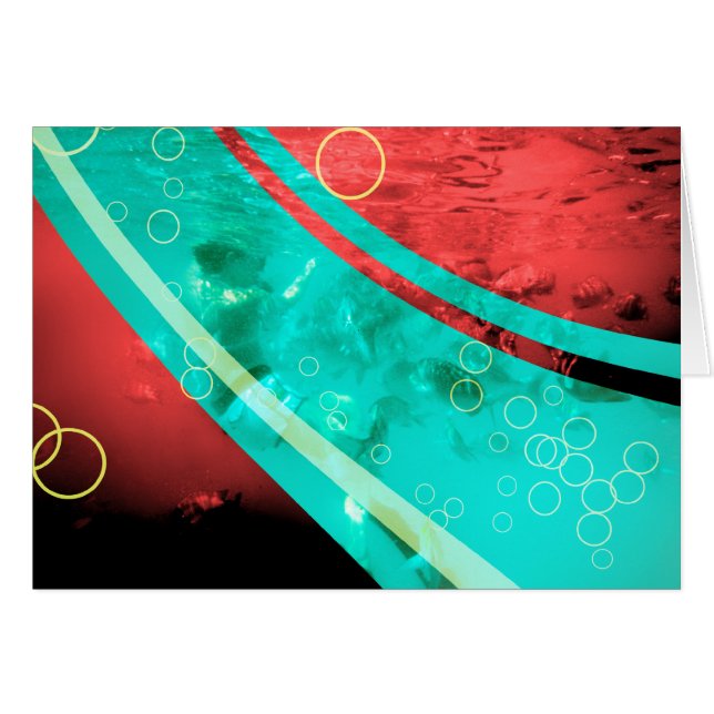 retro red snorkeler (Voorkant Horizontaal)