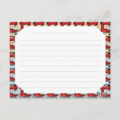 Retro Red stand mixer recept cards Briefkaart (Achterkant)