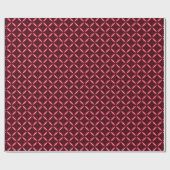 Retro Red Star Pattern Wrapping Paper Cadeaupapier (Vlak)