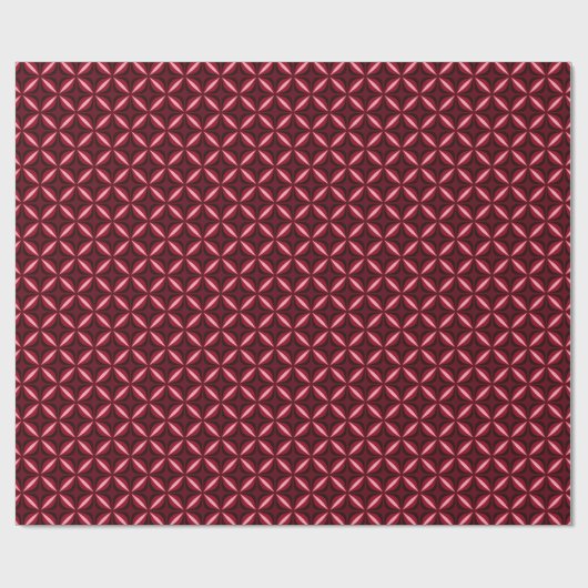 Retro Red Star Pattern Wrapping Paper Cadeaupapier (Vlak)