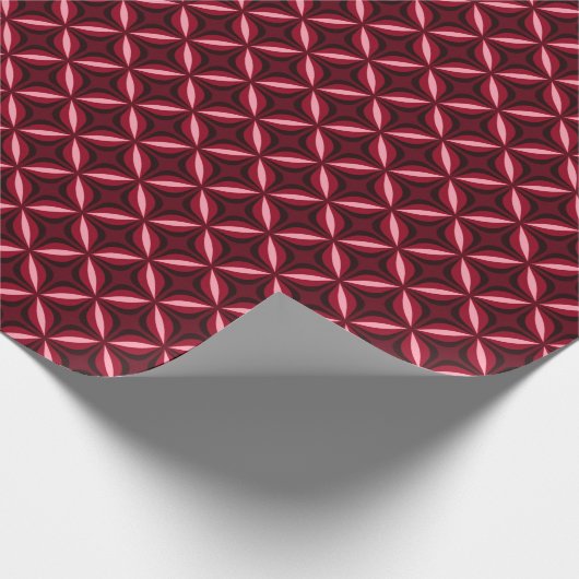 Retro Red Star Pattern Wrapping Paper Cadeaupapier (Hoek)